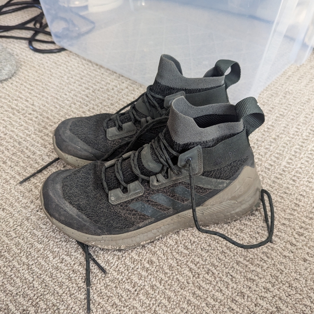 Adidas Terrex free hiker parley hiking shoes, size 5